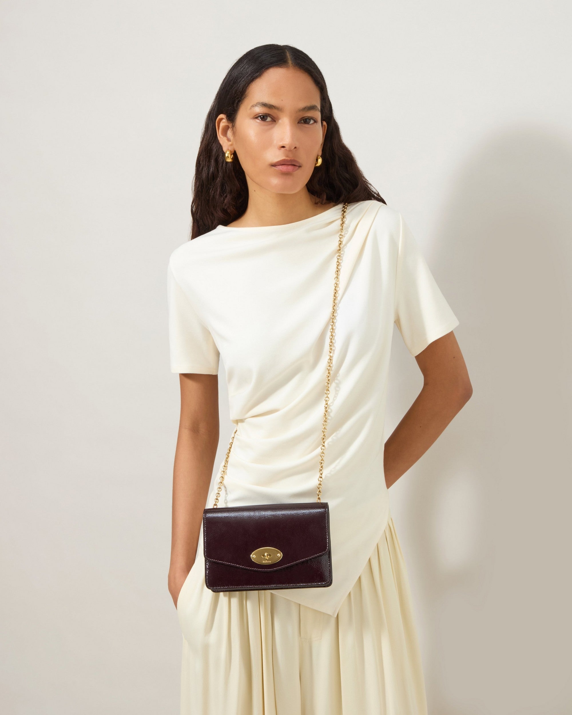 Small Darley Patent, Deep Aubergine