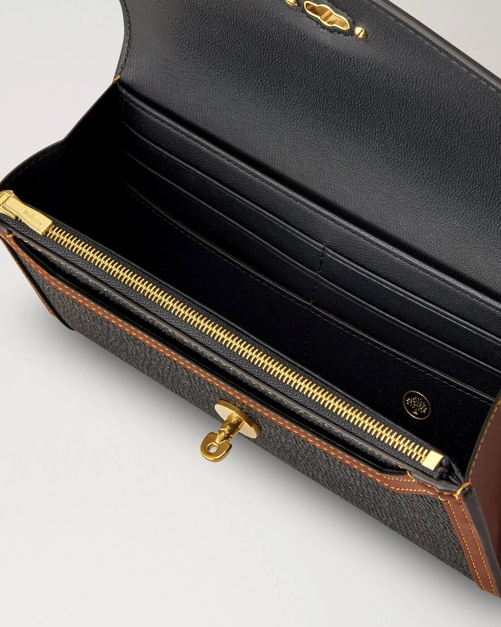 Darley Wallet, Scotchgrain, Black / Cognac