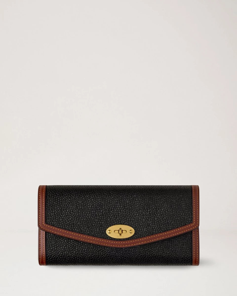 Darley Wallet, Scotchgrain, Black / Cognac