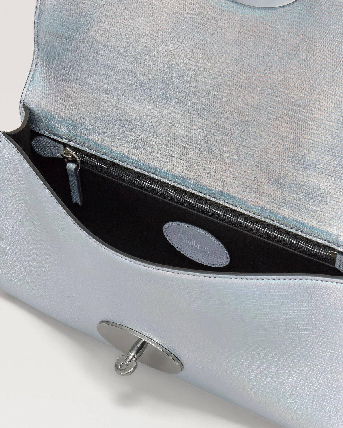 Lily Clutch Metallic Lily, Silver