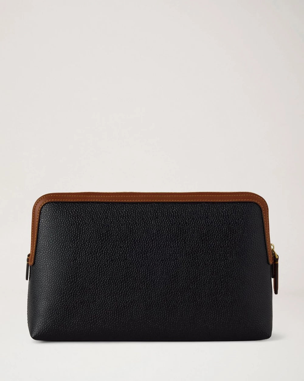 Medium Cosmetic Pouch, Black -  Cognac