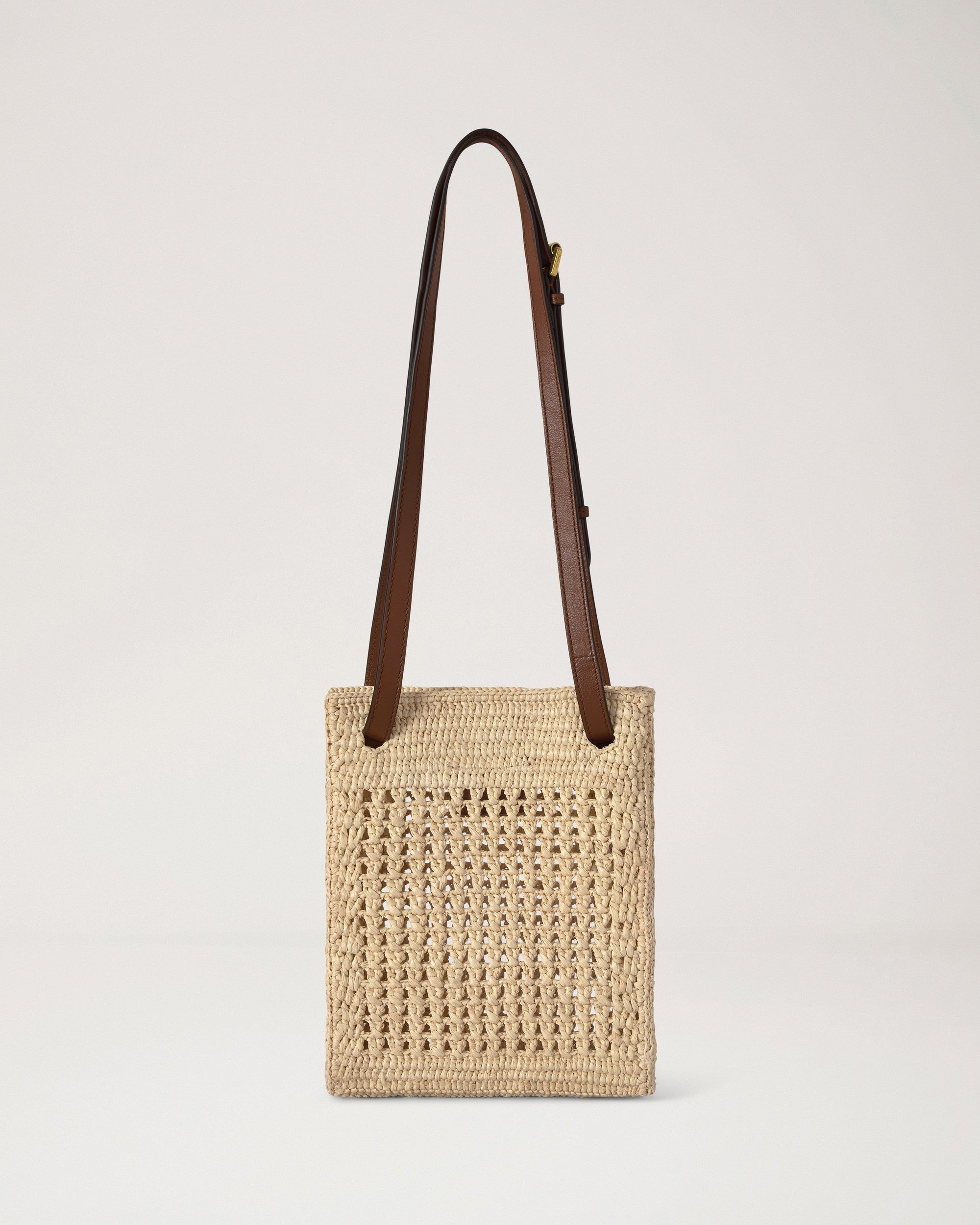 Crochet Crossbody Bag, Natural