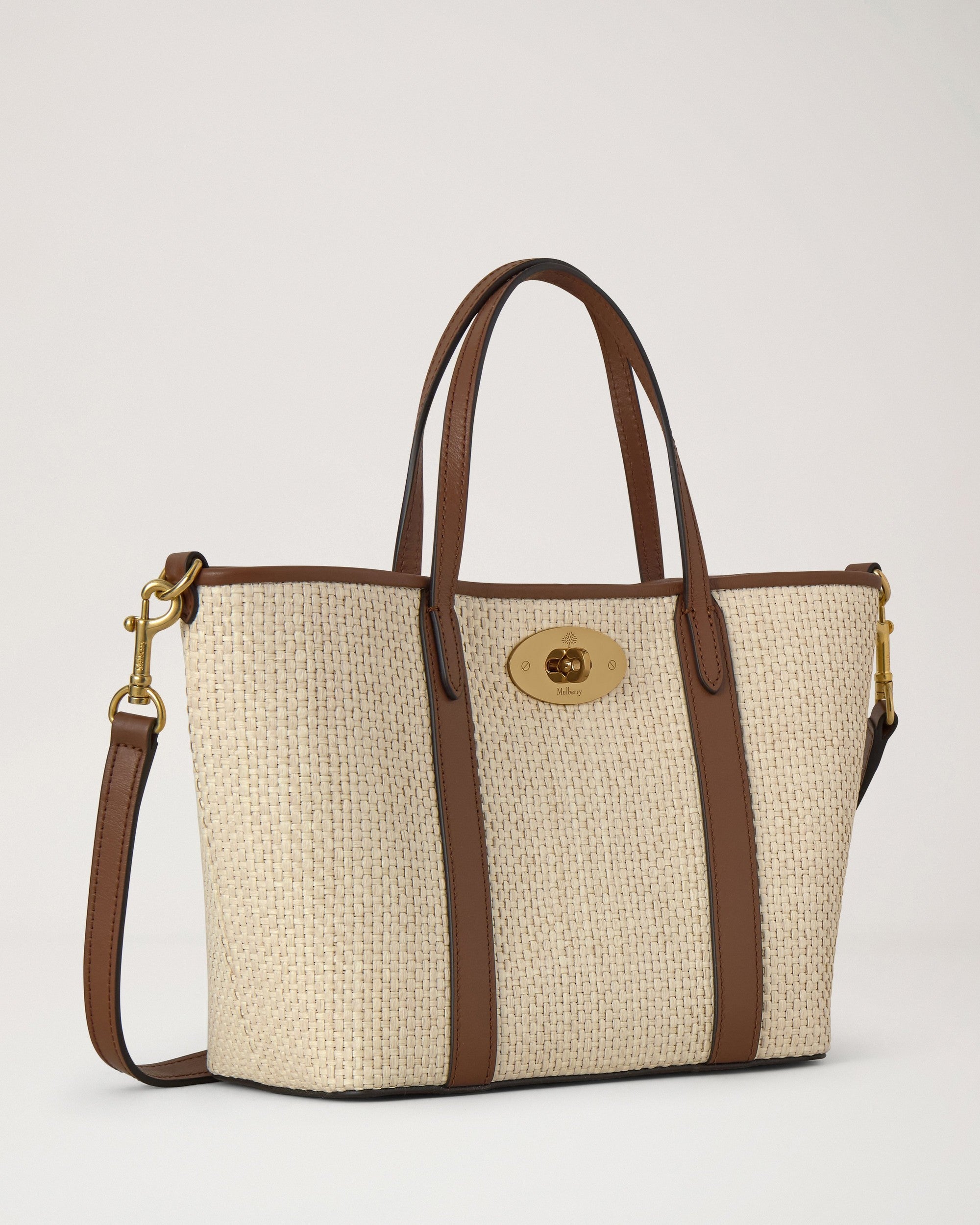 Mini Bayswater Tote, Raffia
