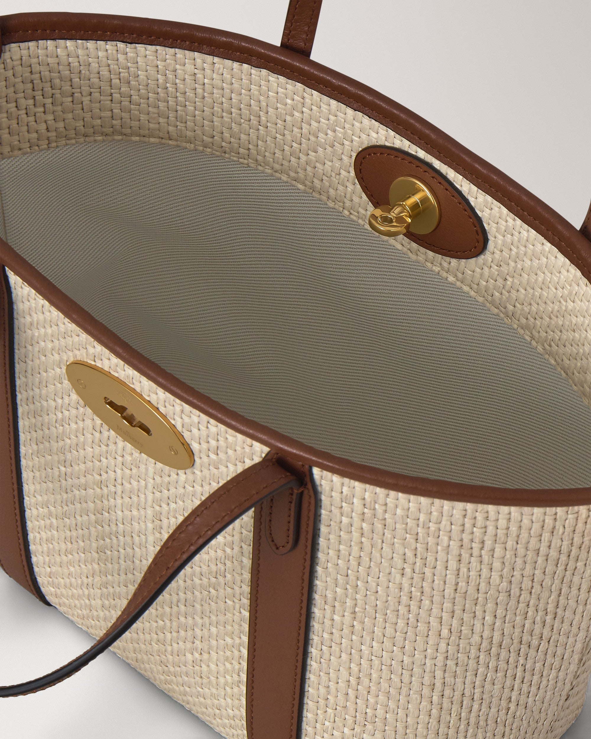 Mini Bayswater Tote, Raffia