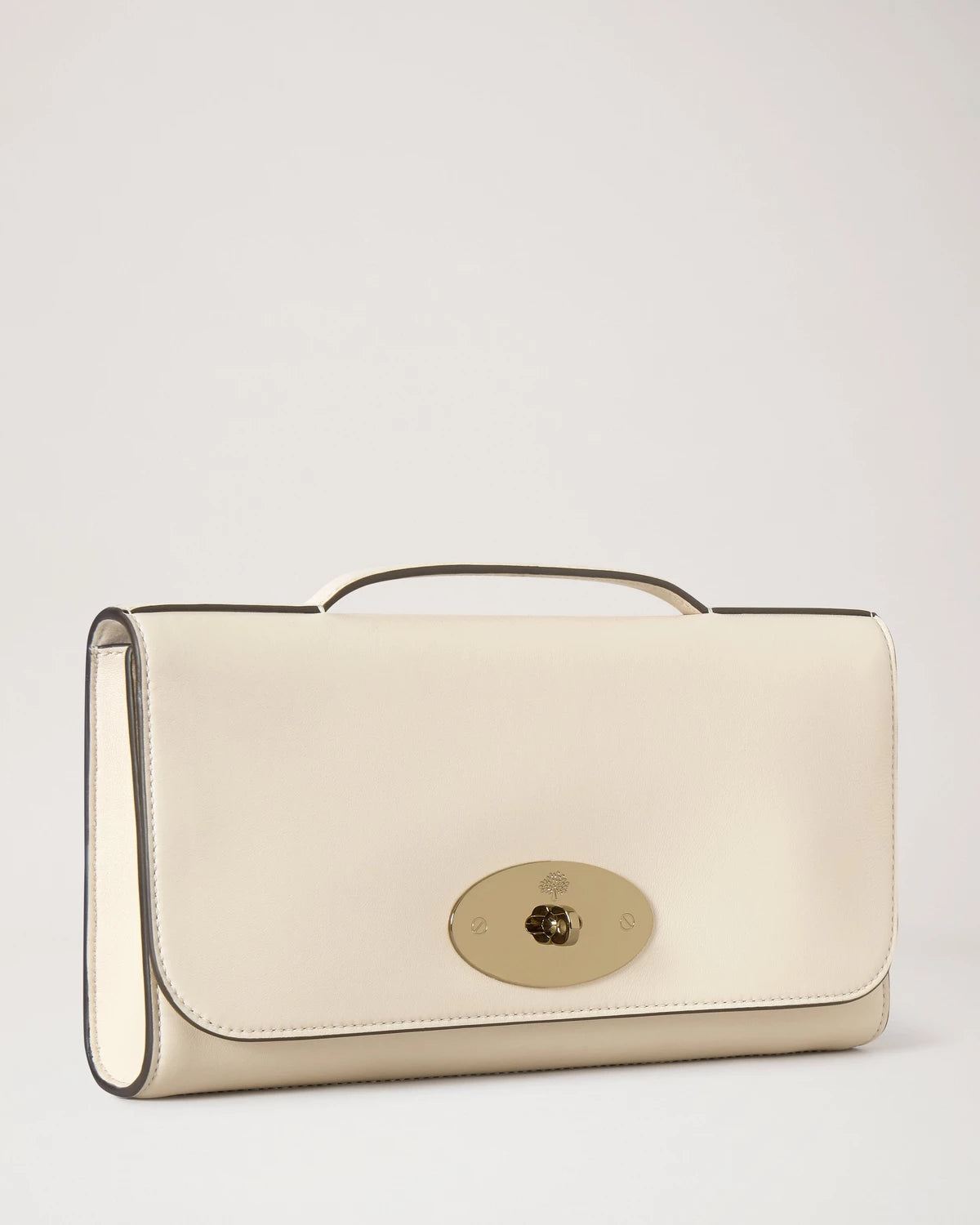 Lily Clutch Buttery Nappa, Eggshell