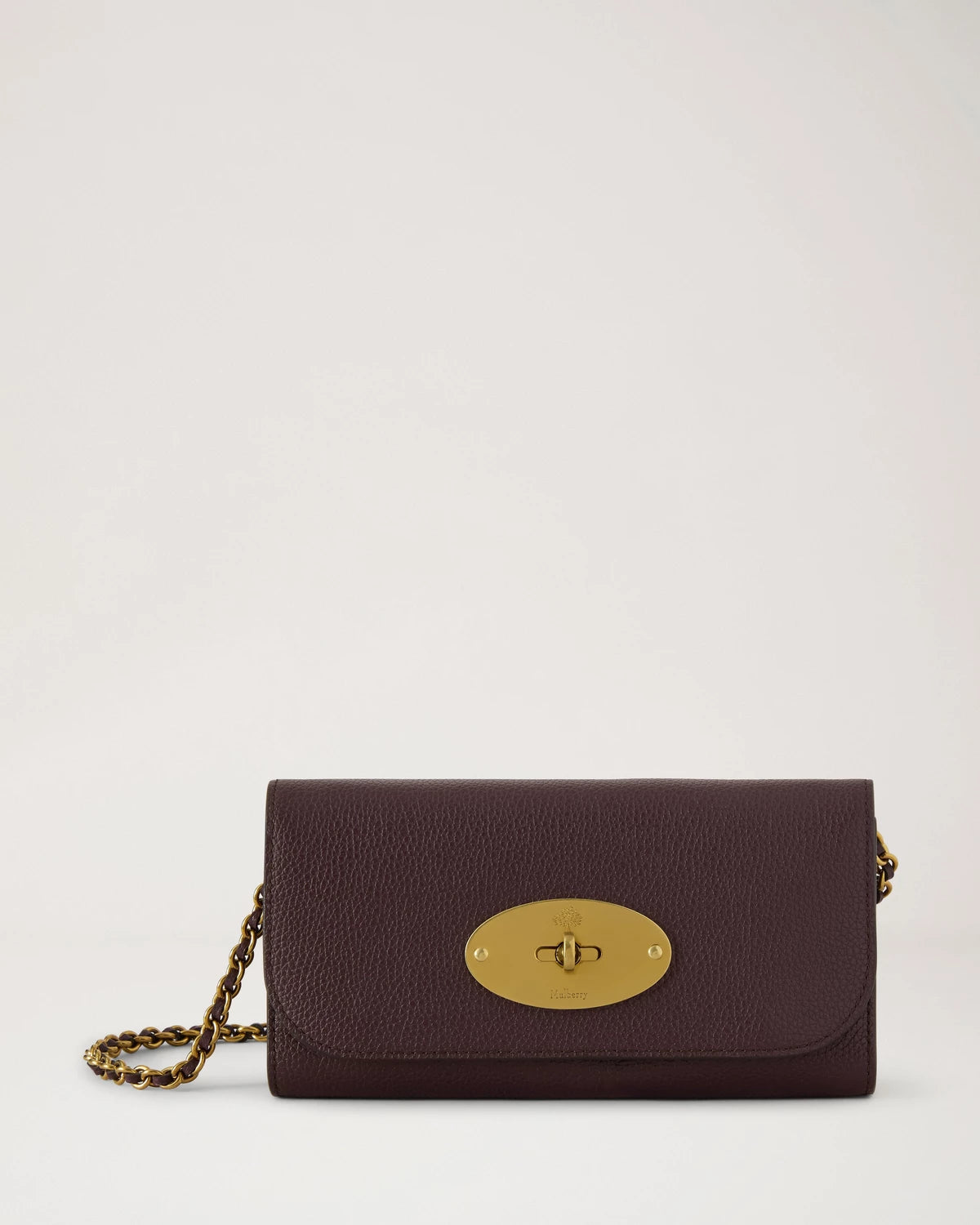 Lily Chain Wallet, Oxblood