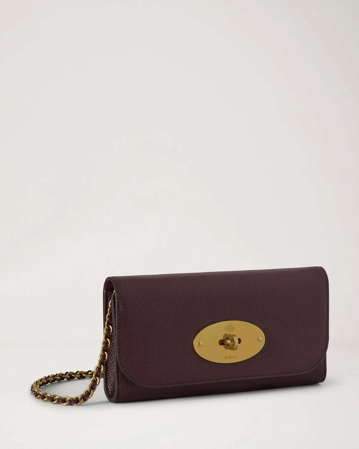 Lily Chain Wallet, Oxblood