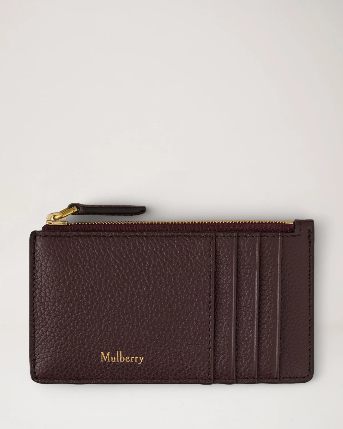Continental Zipped Card Holder, Oxblood