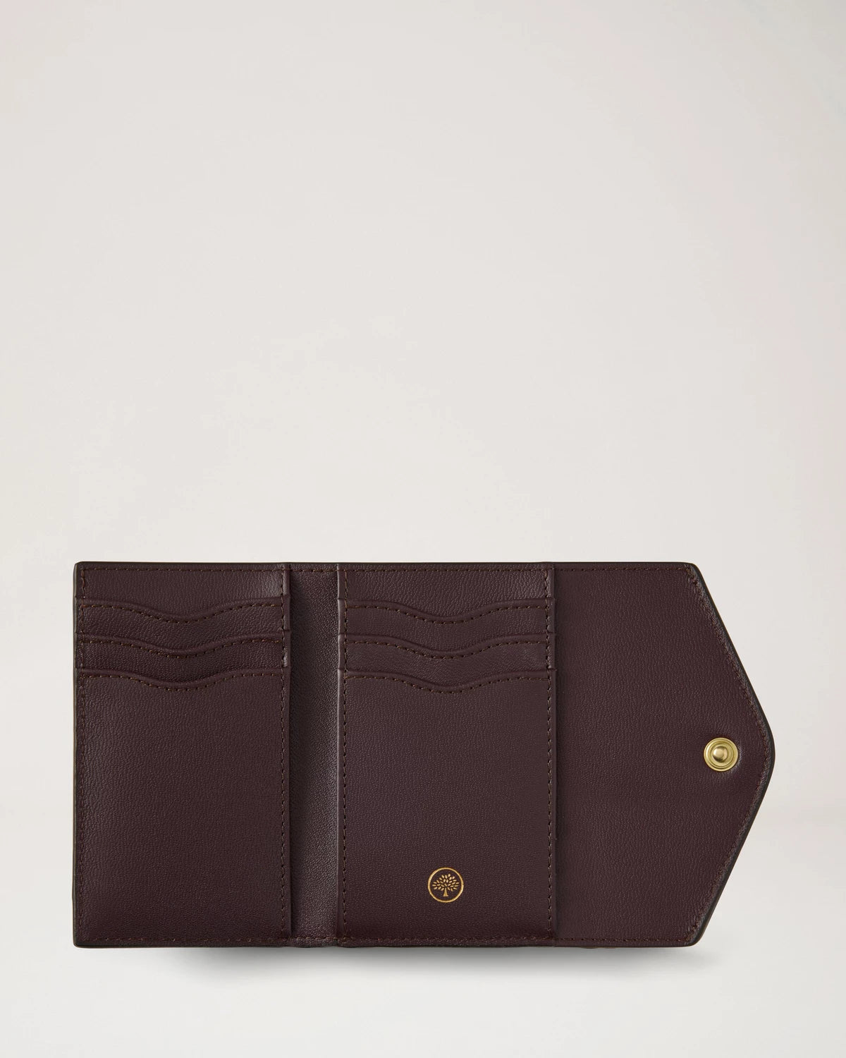 Folded Multi-Card Wallet, Oxblood Small Classic Grain