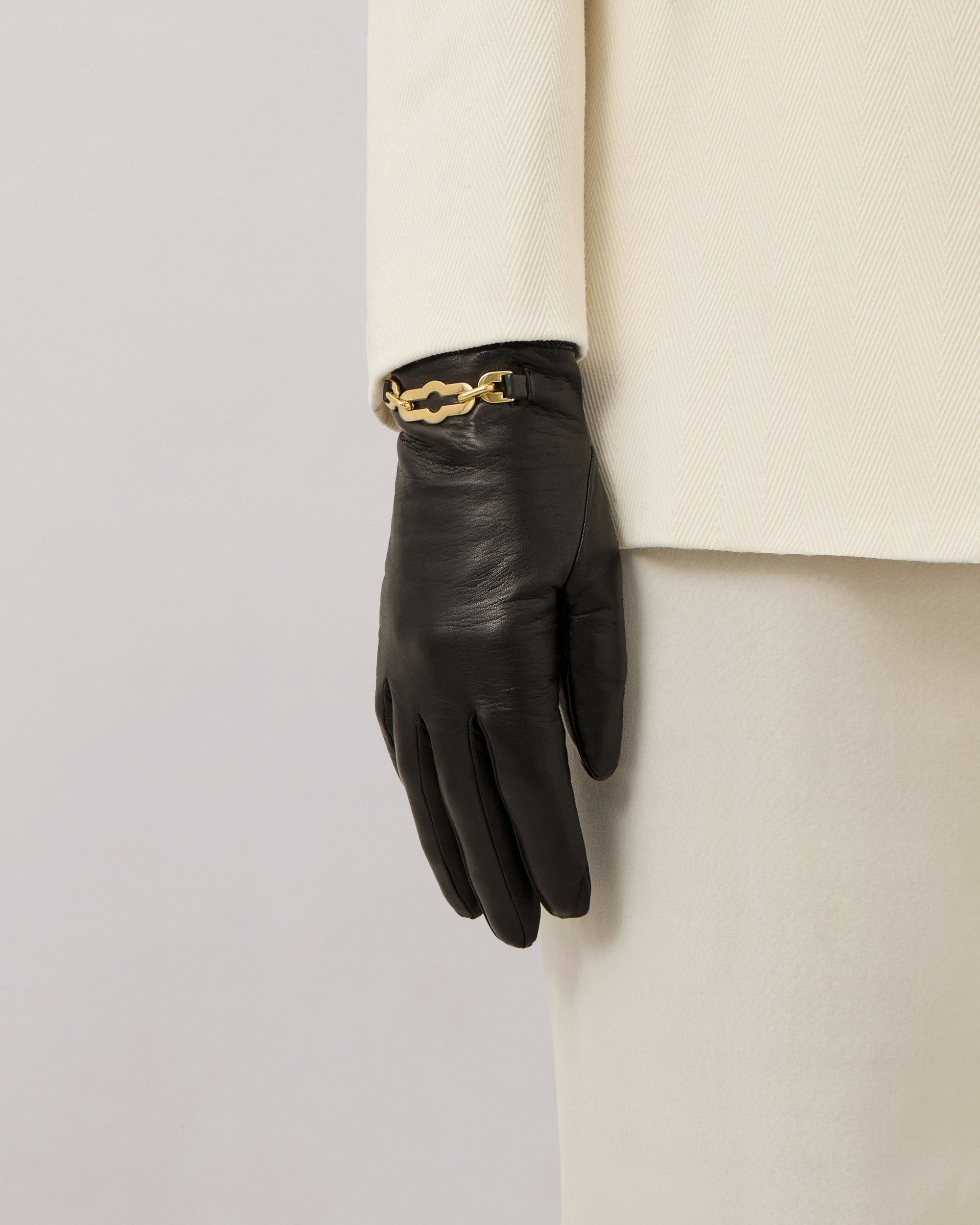 Pimlico Leather Gloves, Black