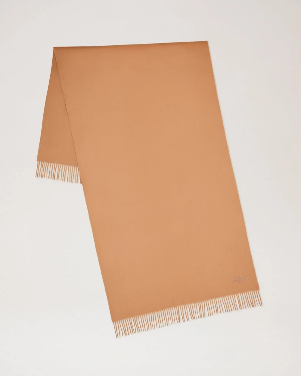 Solid Merino Wool Scarf, Camel