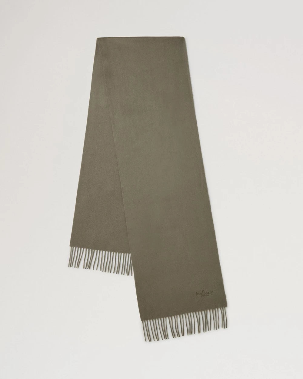 Cashmere Scarf, Linen Green