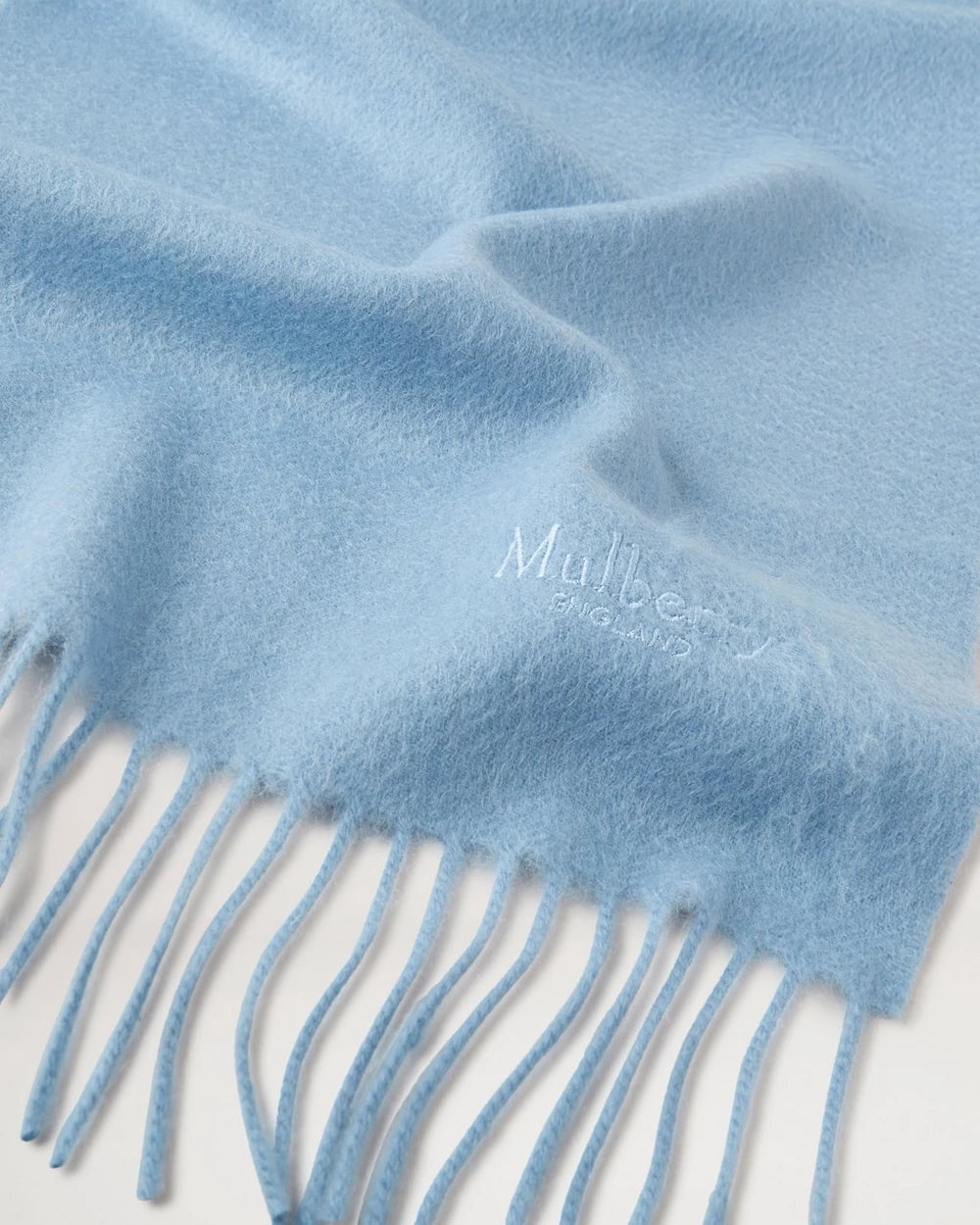 Cashmere Scarf, Poplin Blue