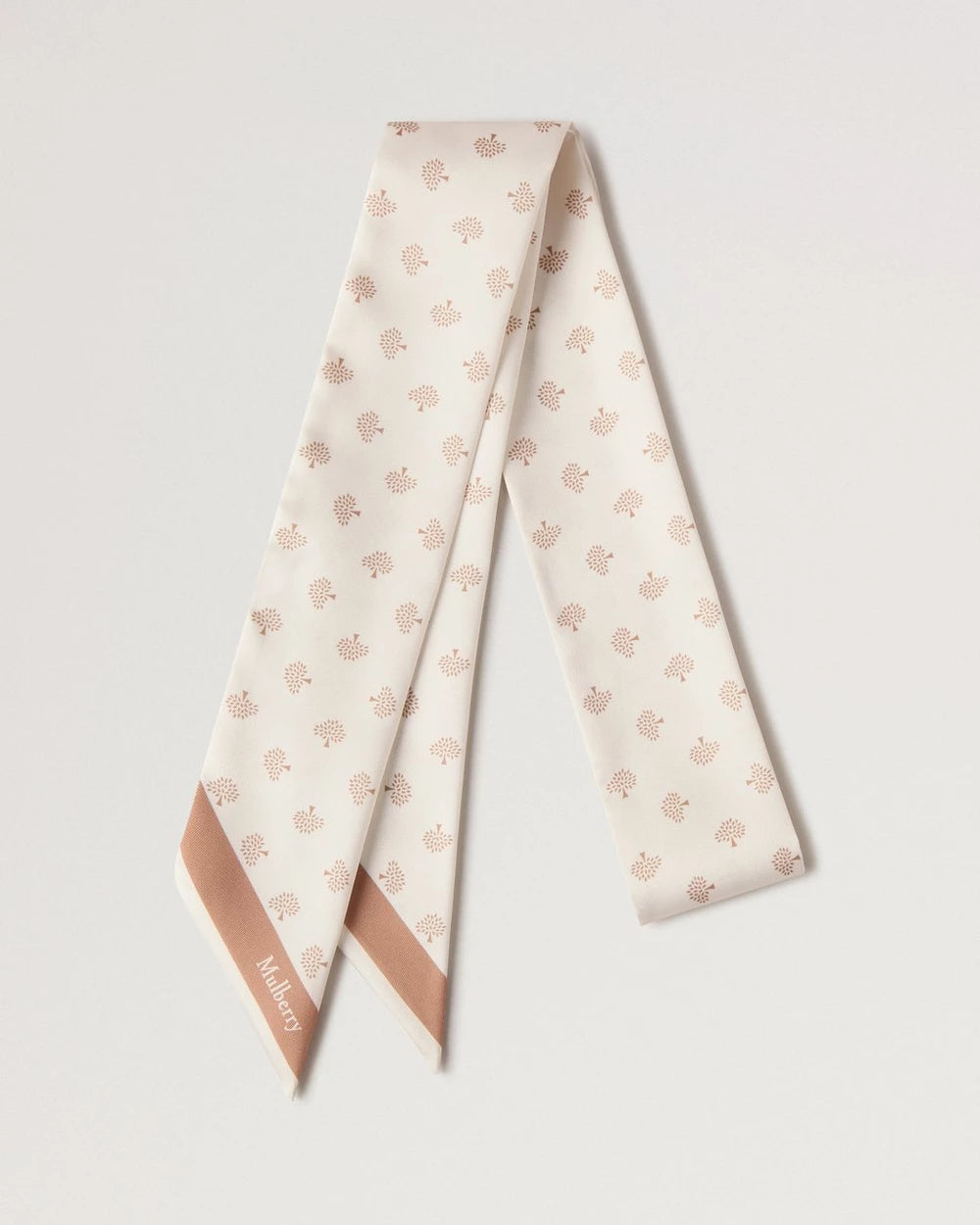 Tree Skinny Scarf, Eggshell