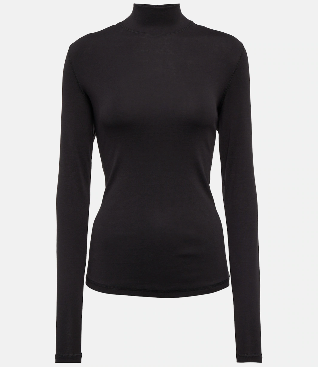 Fanny Turtleneck, Luxury Merino Wool, Black