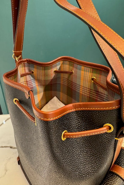 Scotchgrain Bucket, Black Cognac