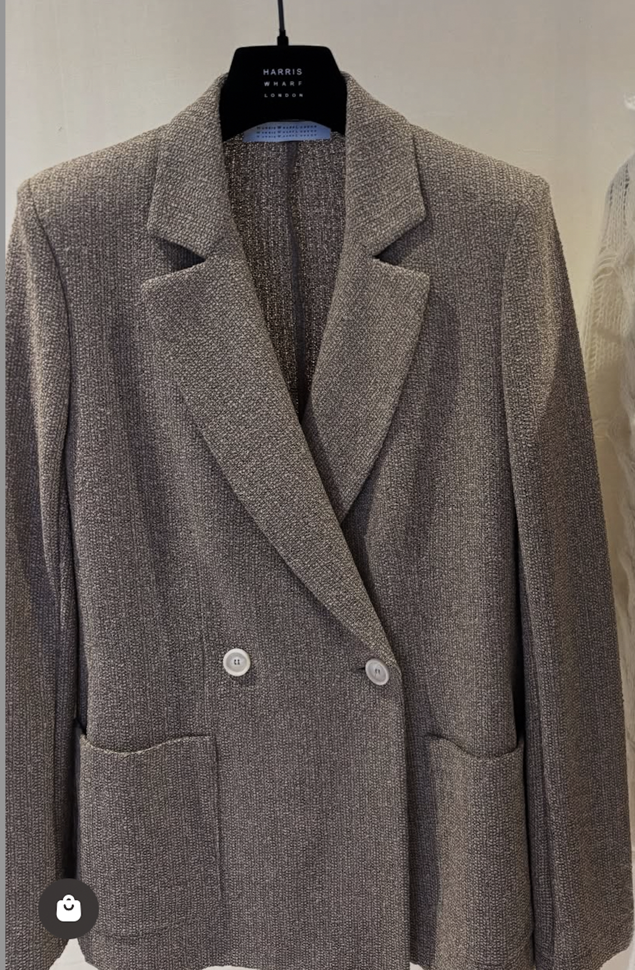 Blazer - Dubbelknäppt, Taupe