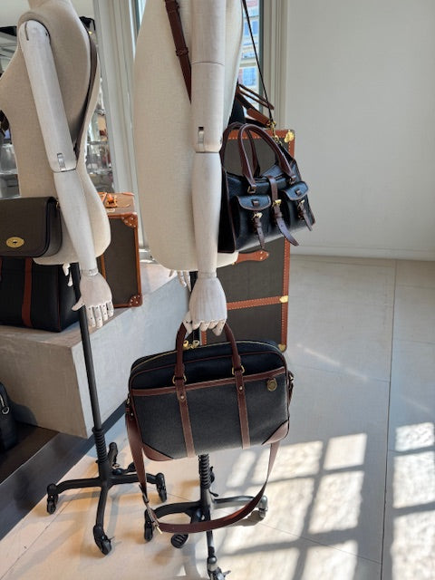 Heritage Aktentasche, Scotchgrain Schwarz/Cognac