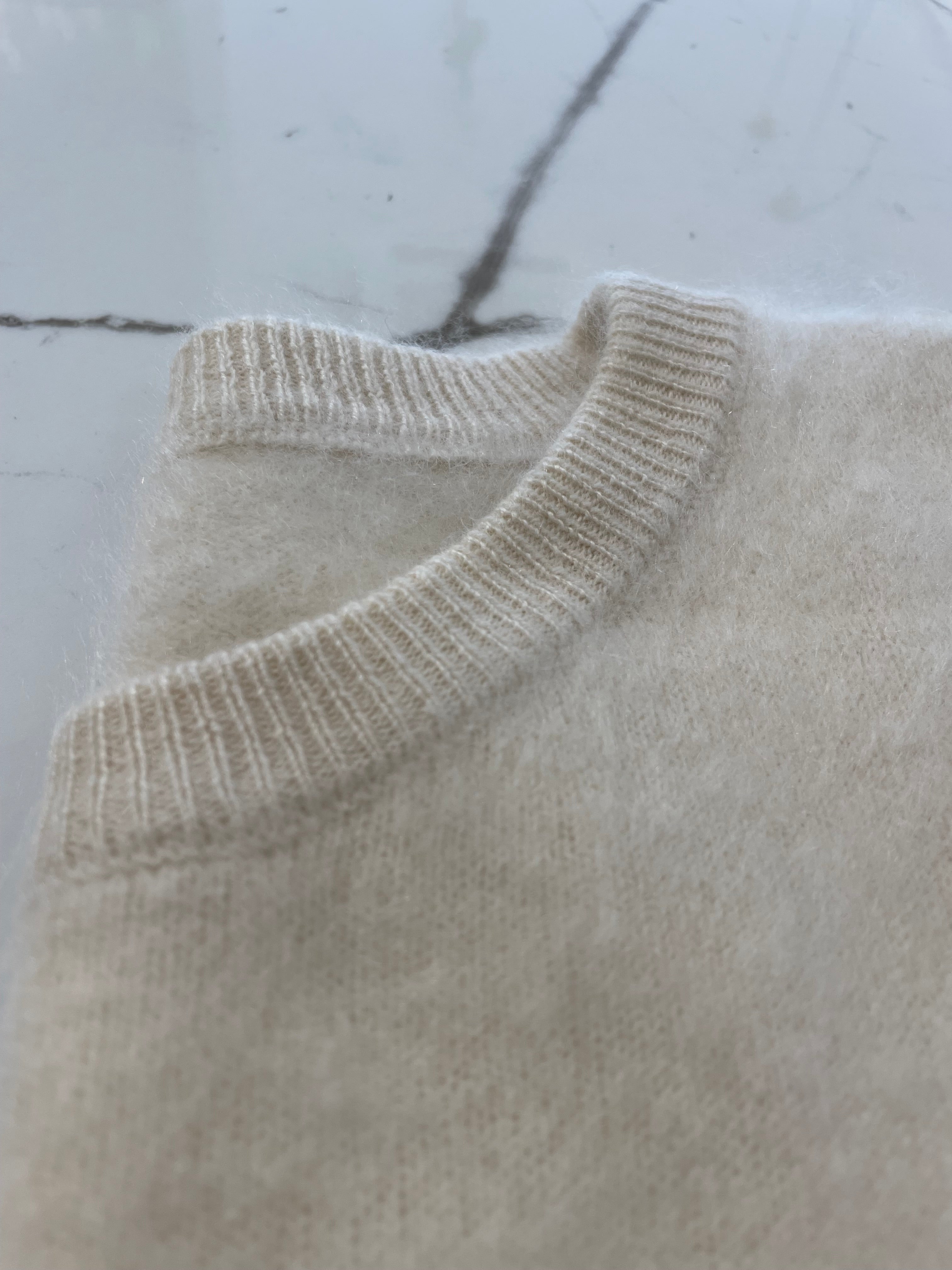 Elba Brushed Cashmere Blouse, Tofu