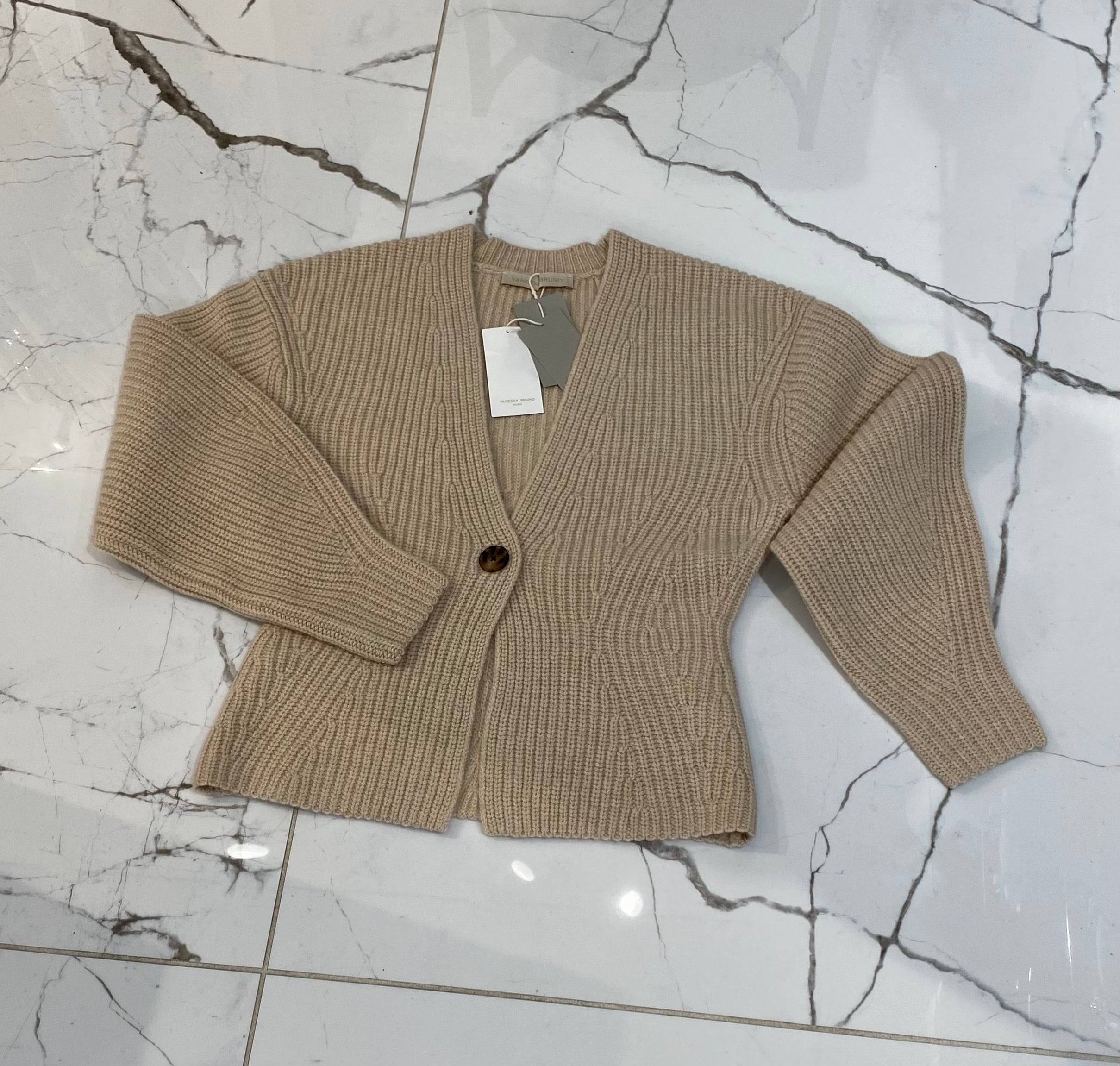 Deloris-cardigan, beige