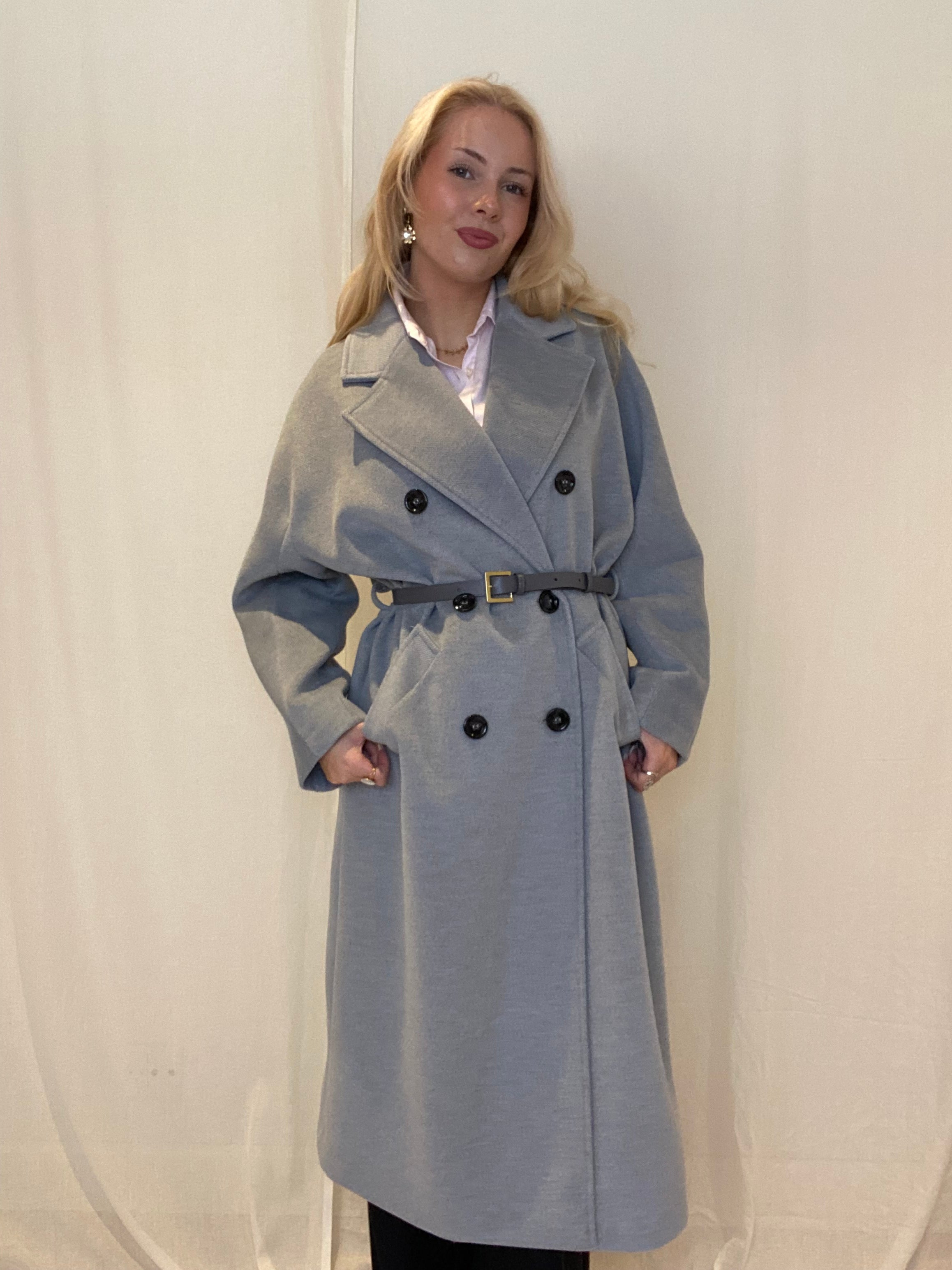 KH36IID Coat Oversized, Perla