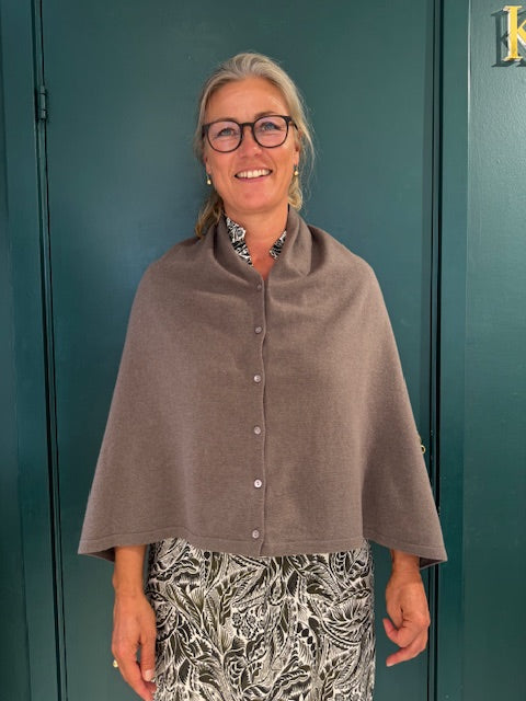 RWLaica Cashmere Poncho, Falcon