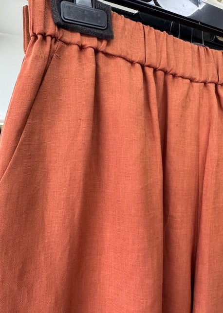Cannetti Linen Trousers, Rust