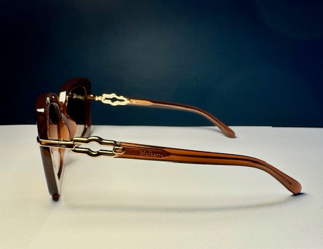 Amberley Square Sunglasses, Bio Acetate, Light Browm