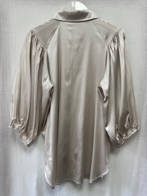 Iria Silk Blouse, Champagne