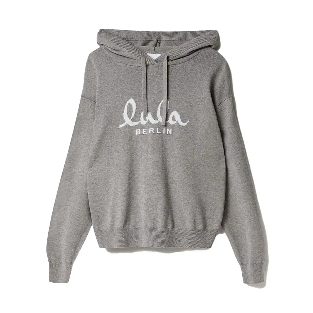 Kaiko Knit Hoodie, Grey / White Logo