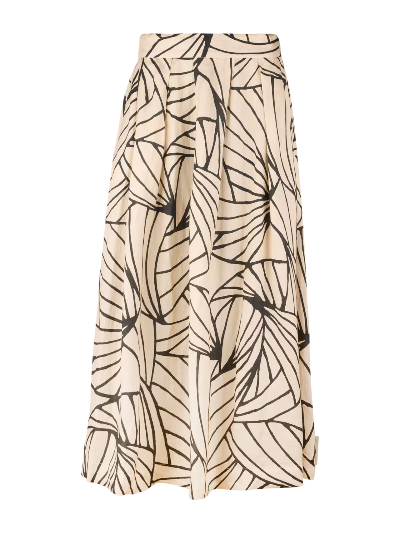 Kathryn Linen Skirt - Beige/Black
