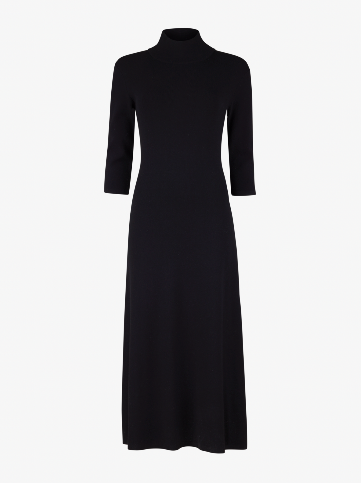 Kristel Stickad Klänning, Svart