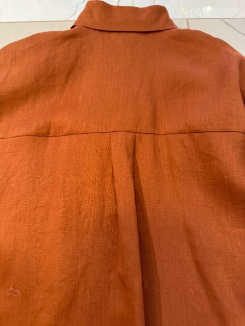 Rito Linen Shirt, Rust
