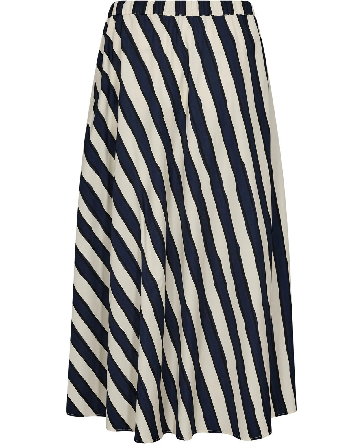 Duomo Skirt, Navy Blue Striped