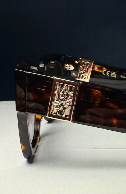 Square Logo Sunglasses, Tortoise Bio Acetate