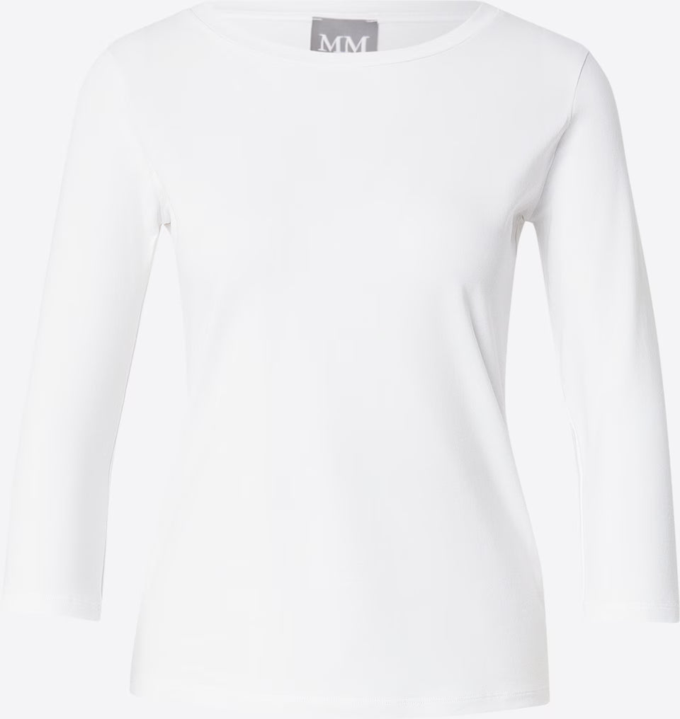 MM Obliqua Top, White