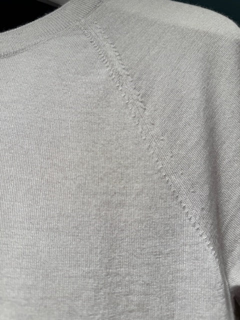 Orbita Knit Blouse, Light Sand