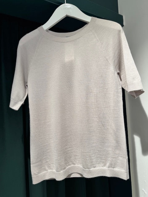 Orbita Knit Blouse, Light Sand