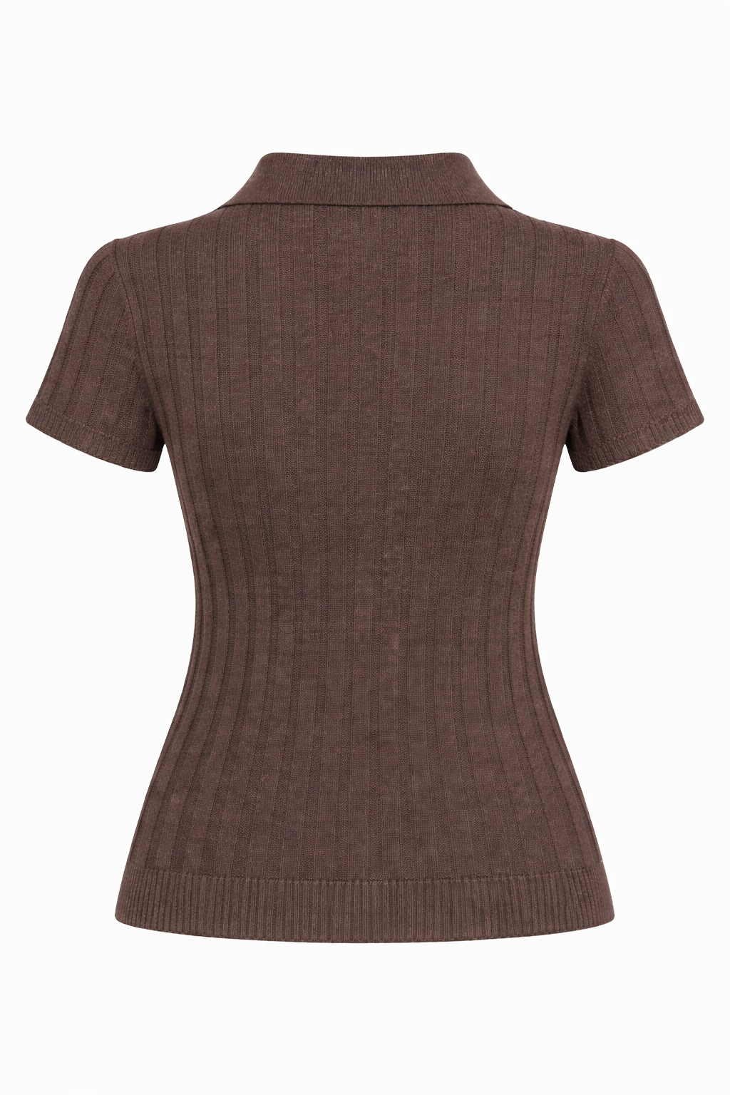 Rivetto - Knitted Polo Shirt, Brown