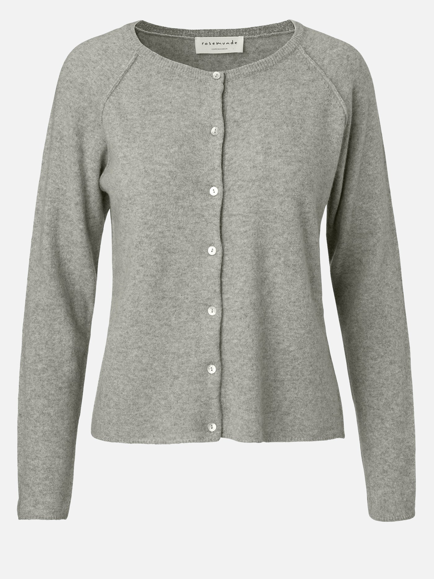 Laica O-Neck Cardigan, Light Grey