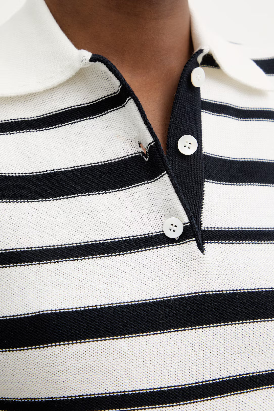 Carioca Polo Striped, White / Blue