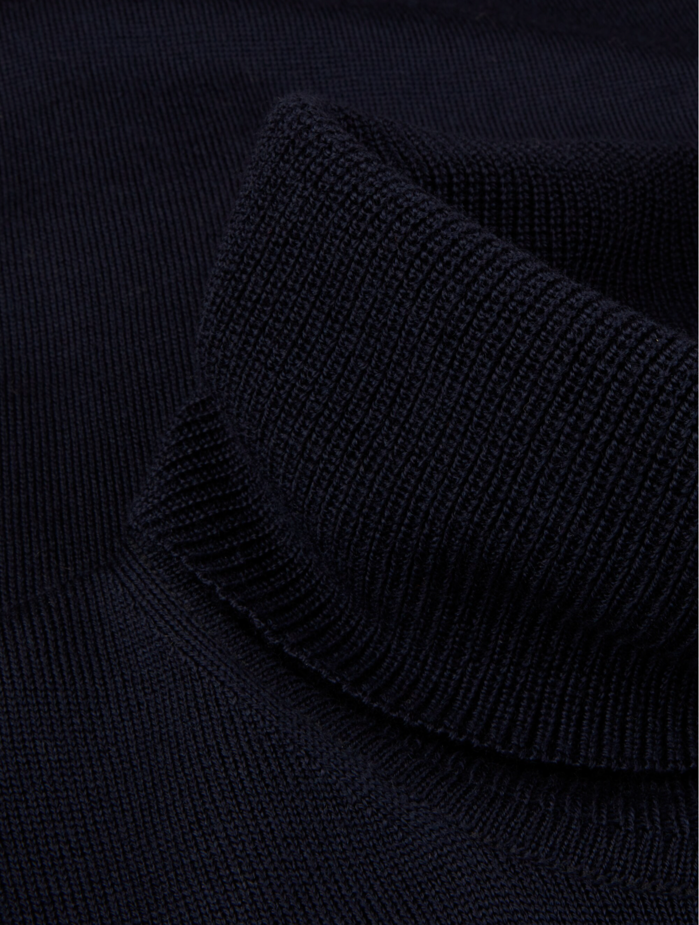 Ilse Stickad Merinoklänning, Marinblå