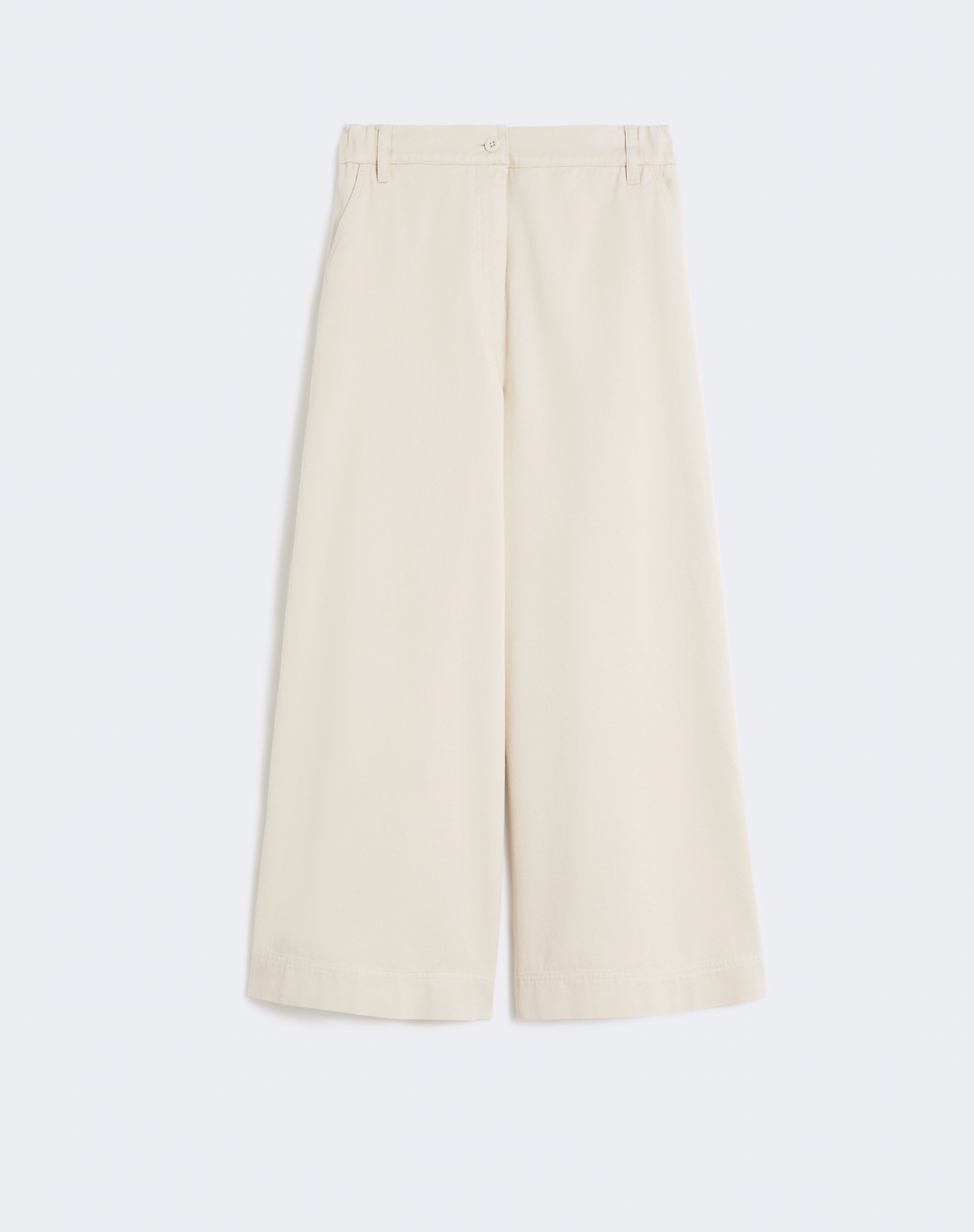 WKDARIETE - Cotton drill trousers - Sand