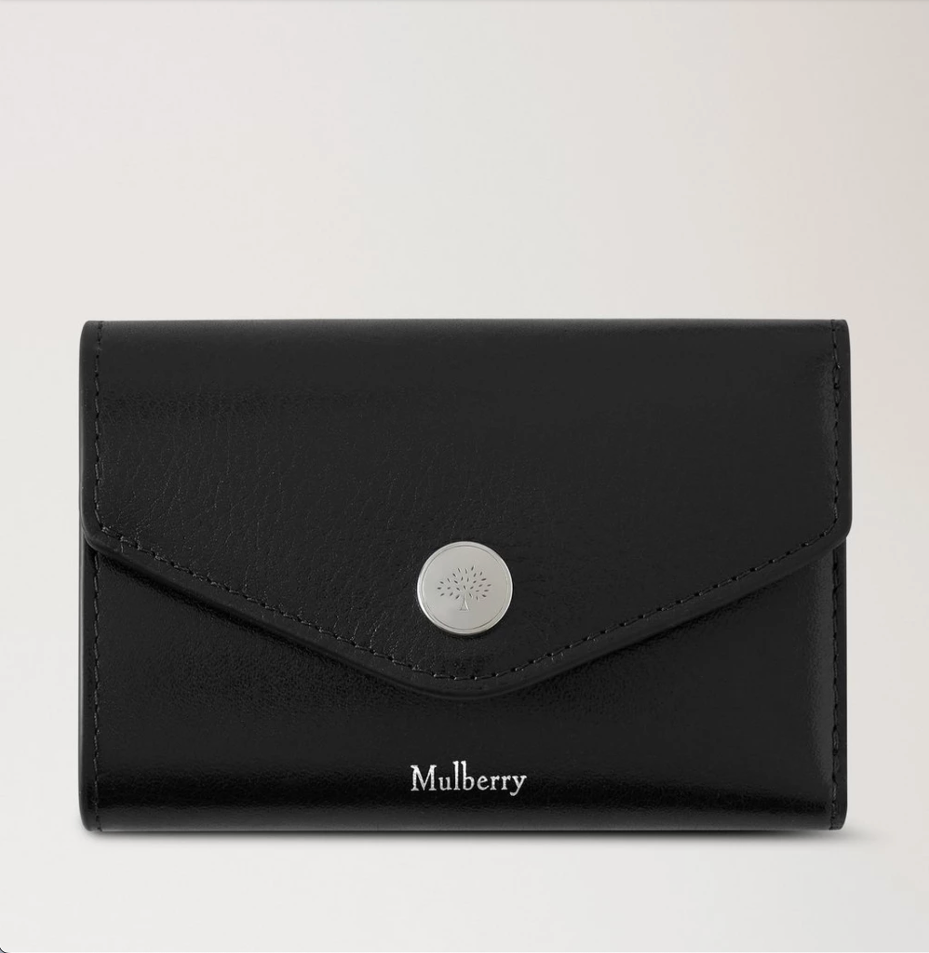 Folded Multi Card Wallet, High Shine Leather