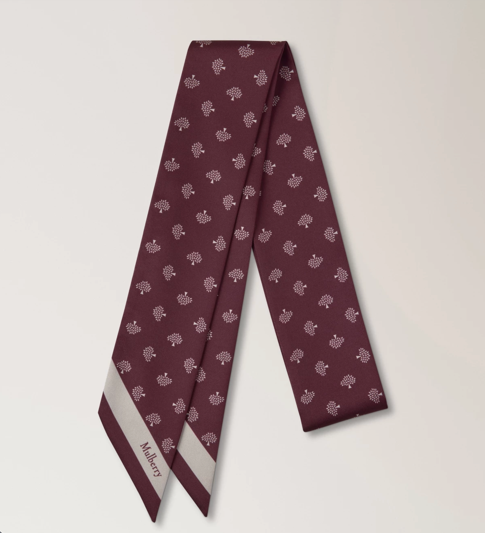 Skinny Scarf, Black Cherry
