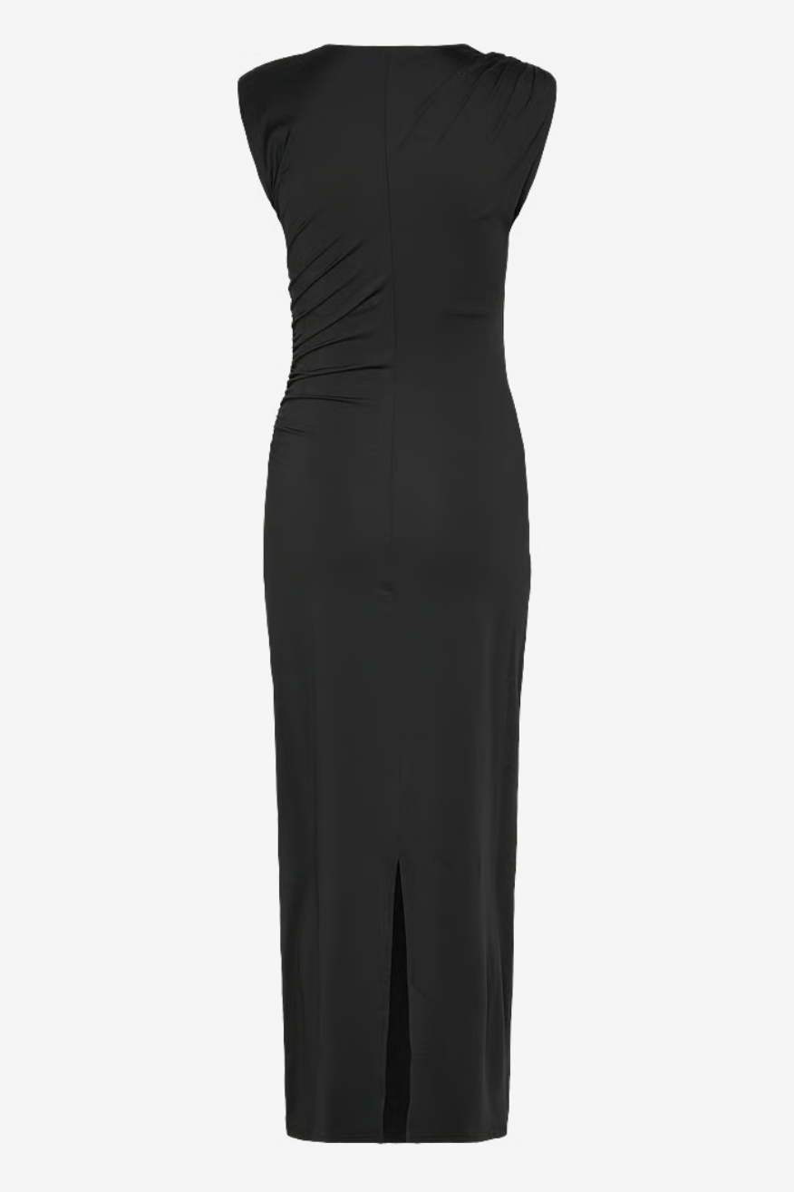 RWBillie Square Long Dress, Black