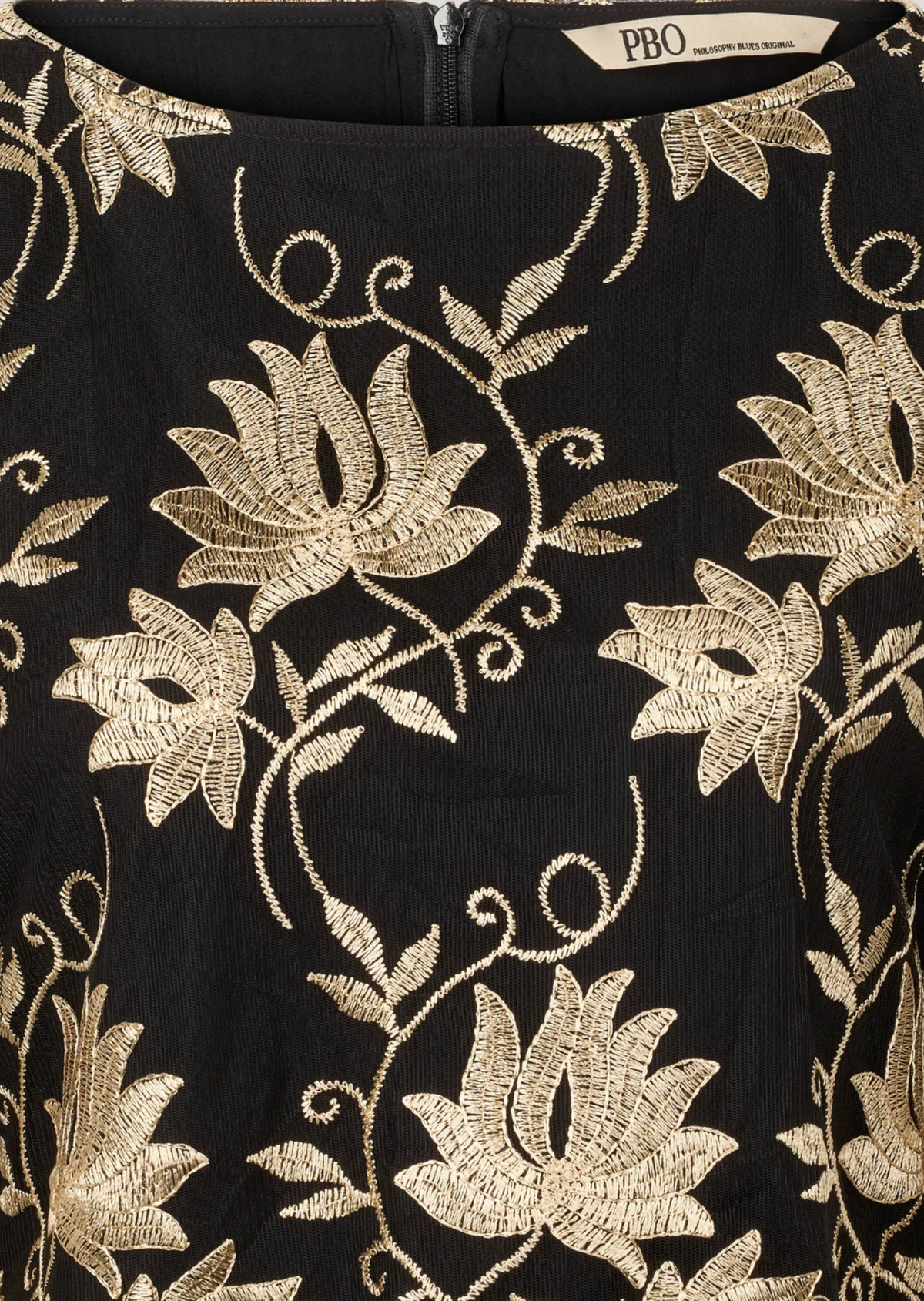 Aila Blouse, Black Flower