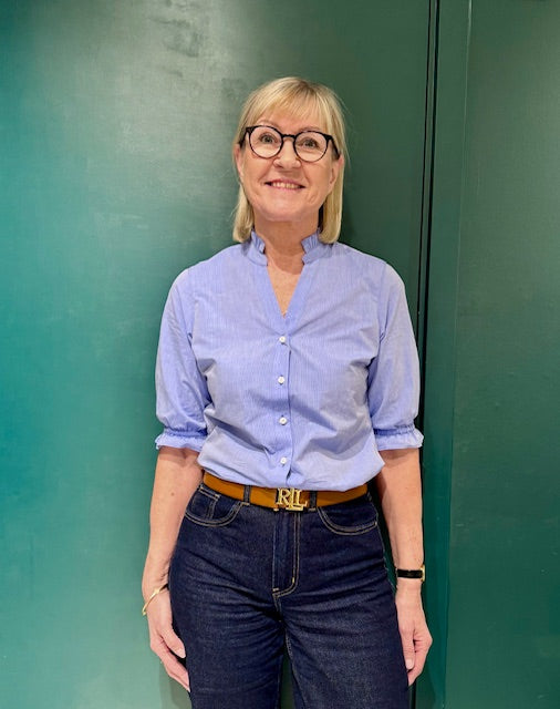 Lilith Blouse Short, Baby Blue