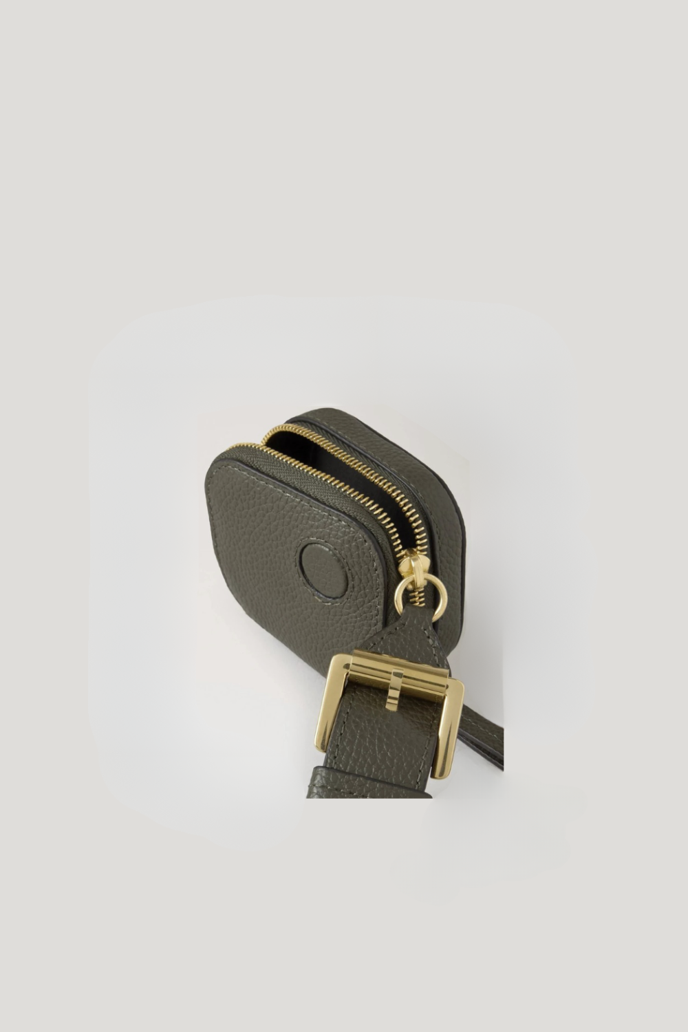 Roxanne Zipped Tech AirPod-Hülle, Wacholdergrün