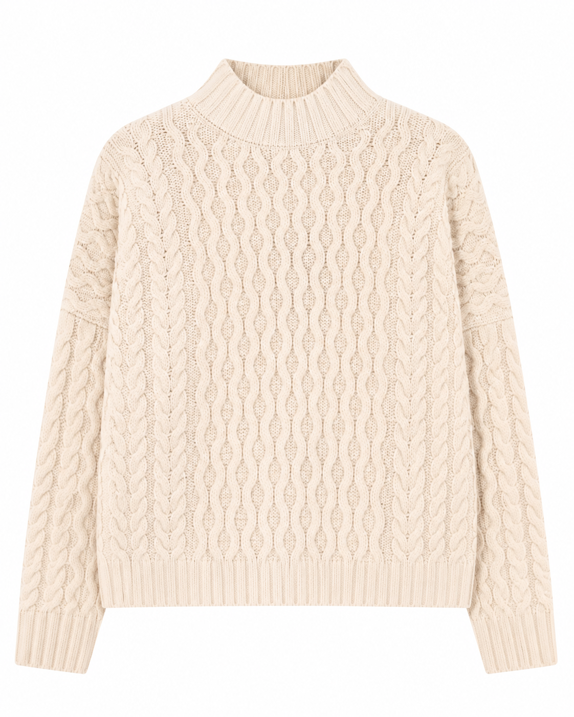 Maglia Yard, Stickad Tröja, Beige